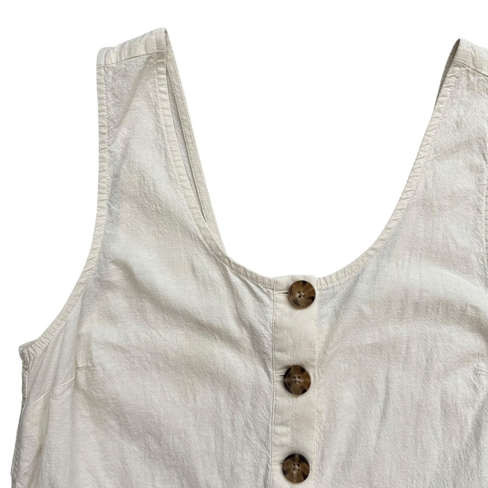 Marine Layer Sydney Beach Jumpsuit Linen Blend Wide Leg Coastal Small - Picture 4 of 10